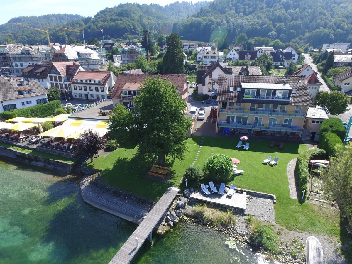 Hotel Pension Cafe Hasler Bodman-Ludwigshafen Exterior foto