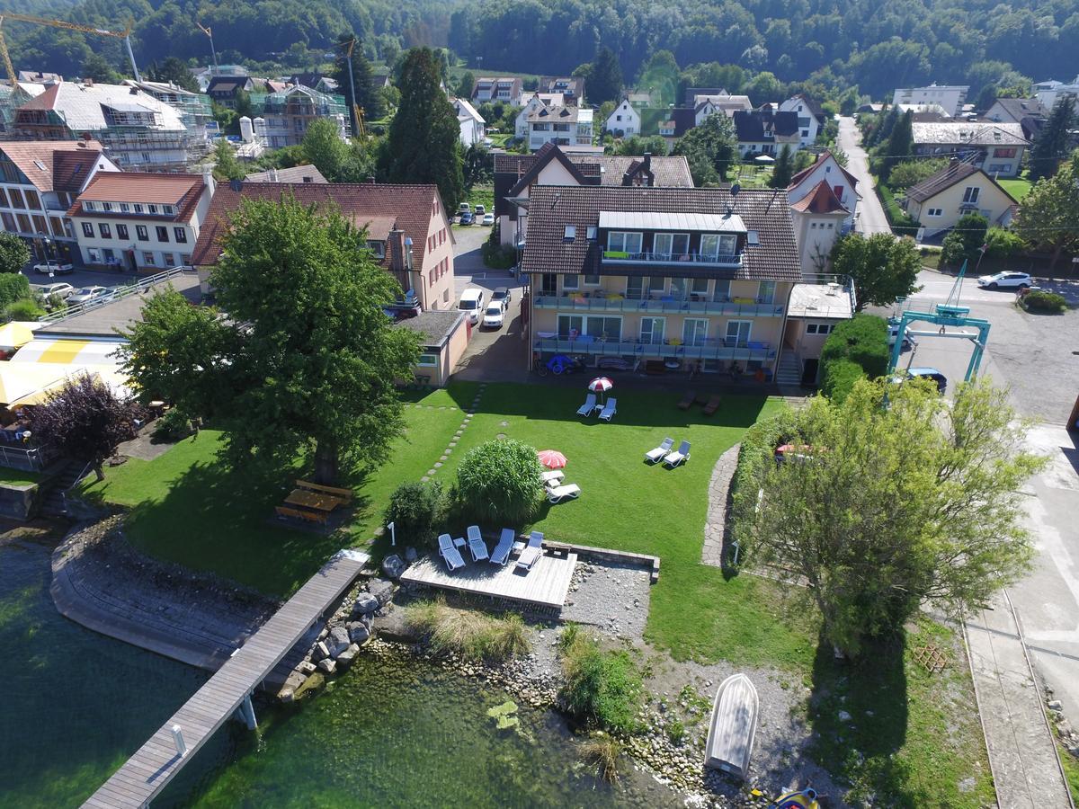 Hotel Pension Cafe Hasler Bodman-Ludwigshafen Exterior foto